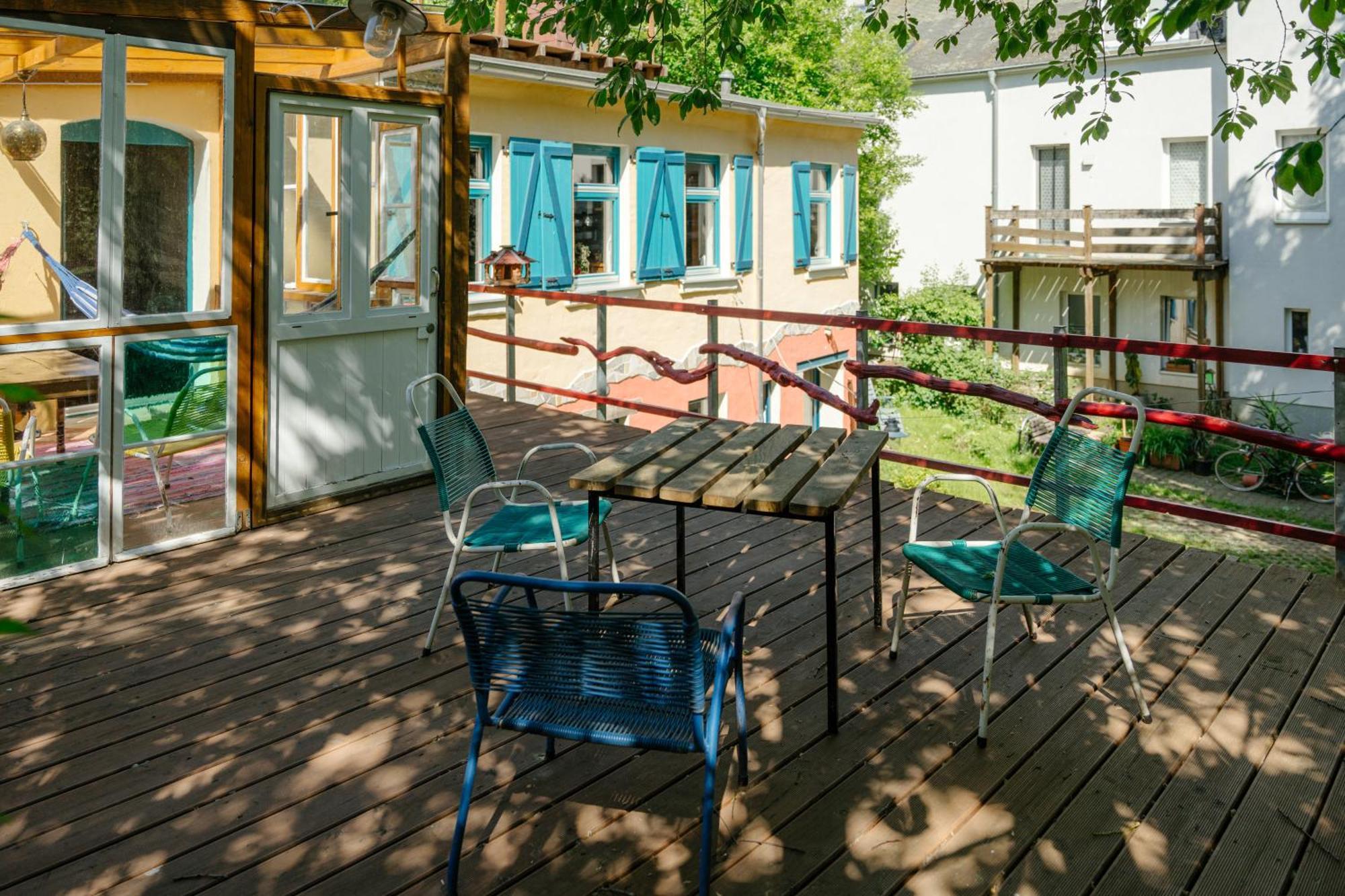 The Upholstery Tinyhouse Deluxe Eco Chalet Kreativ Citynah Chemnitz Kültér fotó