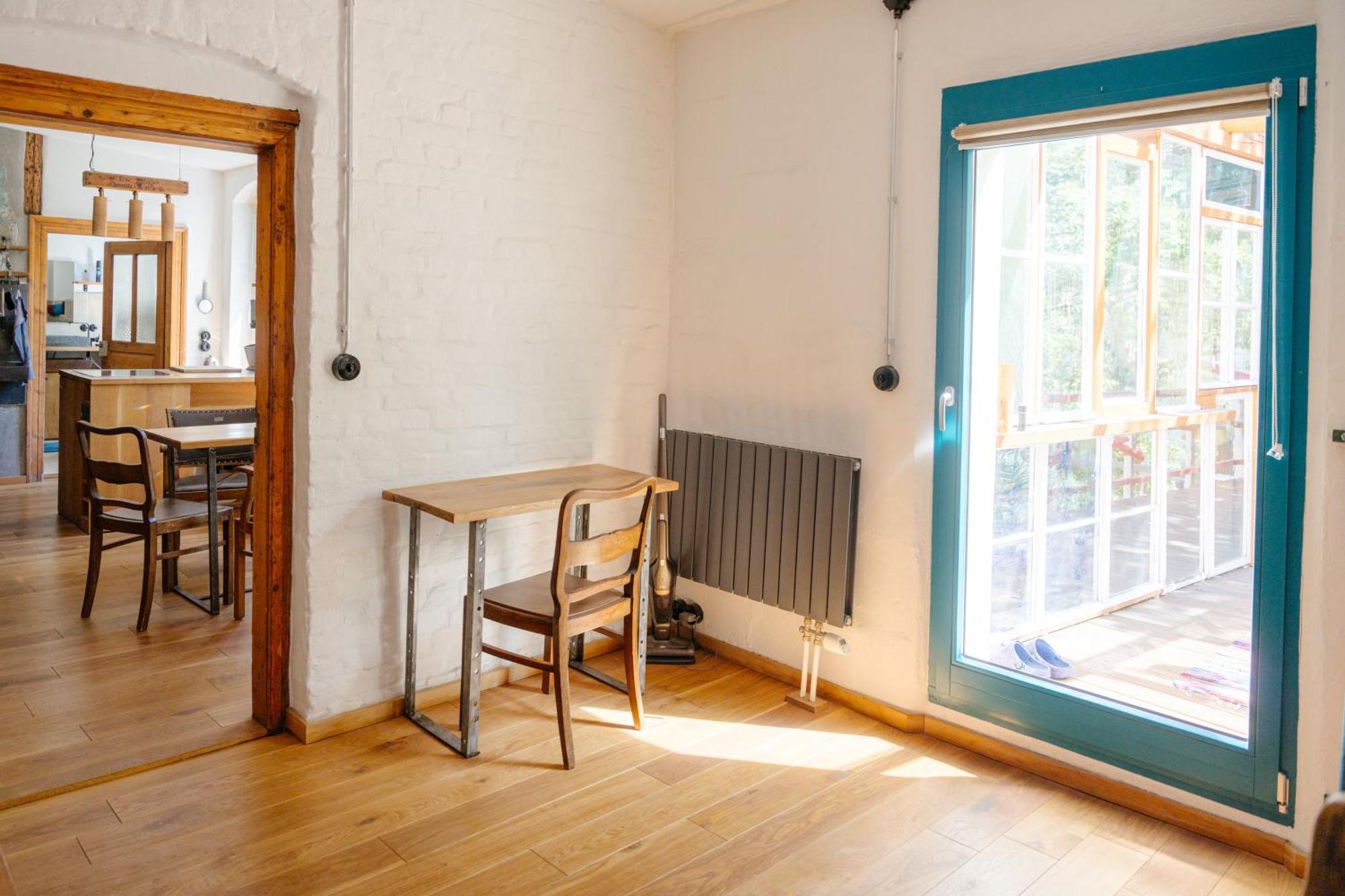 The Upholstery Tinyhouse Deluxe Eco Chalet Kreativ Citynah Chemnitz Kültér fotó