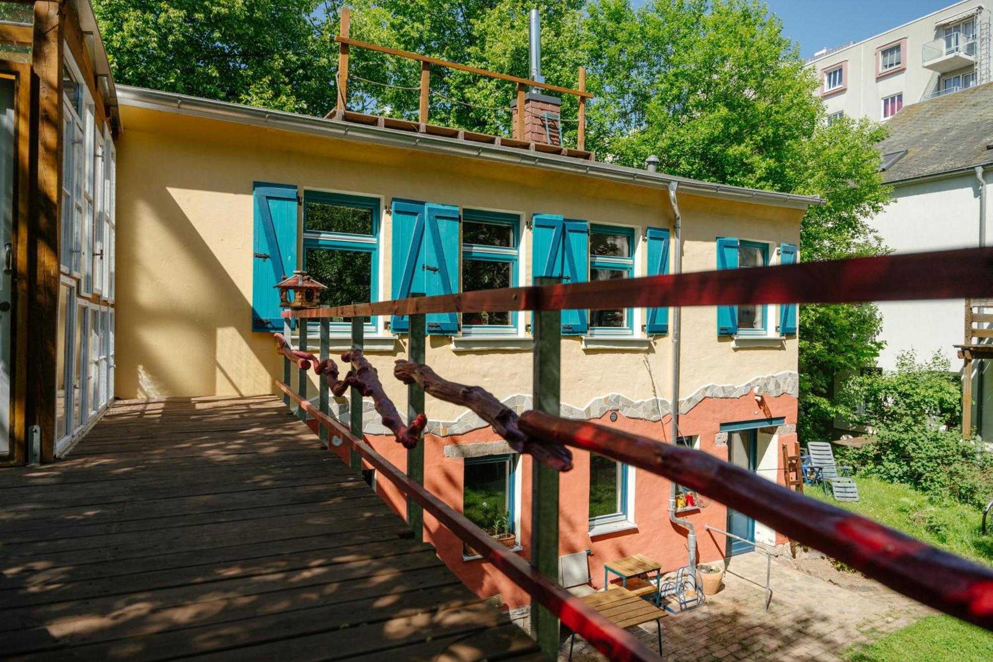 The Upholstery Tinyhouse Deluxe Eco Chalet Kreativ Citynah Chemnitz Kültér fotó