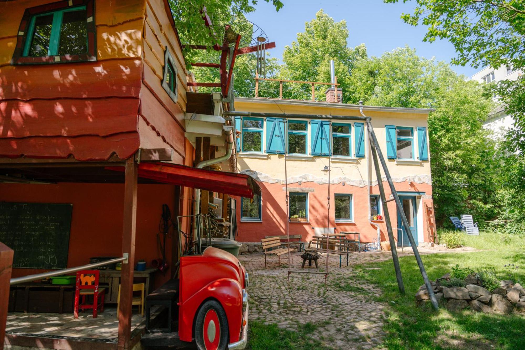 The Upholstery Tinyhouse Deluxe Eco Chalet Kreativ Citynah Chemnitz Kültér fotó